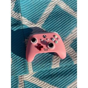 PowerA Enhanced Wired Controller Xbox Series X S One PC Pink Metallic Red D-Pad